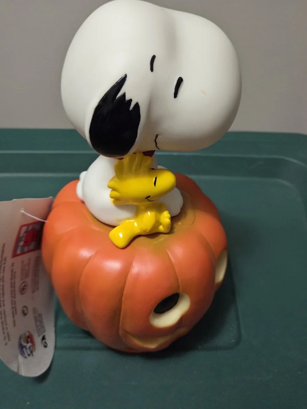 Peanuts Snoopy & Woodstock Light Up Pumpkin Halloween Blow Mold Decor